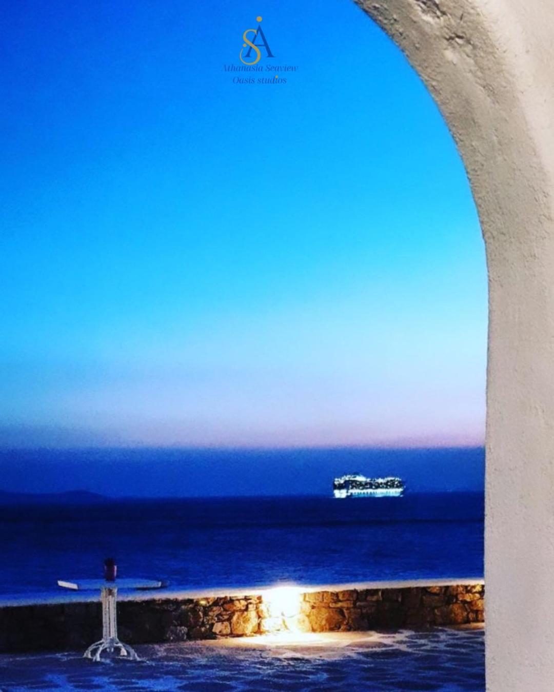 Mykonos Athanasia Seaview Oasis Studios By The Port Houlakia  ภายนอก รูปภาพ