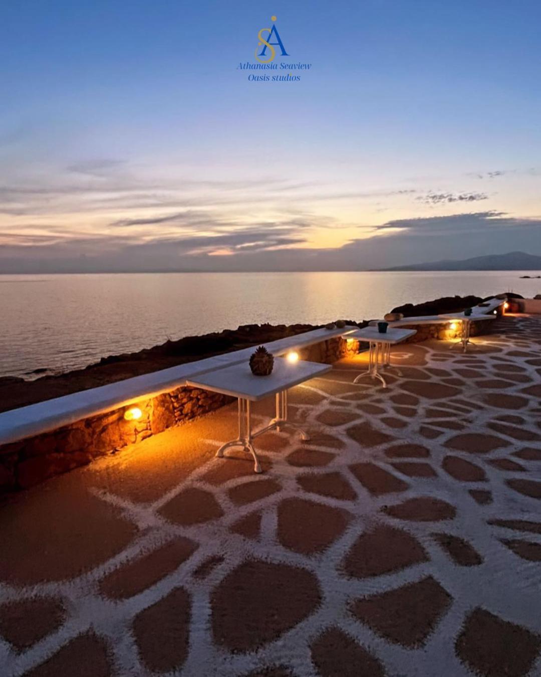 Mykonos Athanasia Seaview Oasis Studios By The Port Houlakia  ภายนอก รูปภาพ